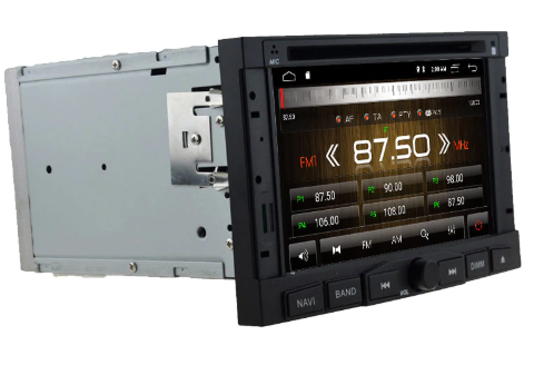 7" GPS multimediální 2DIN DVD autorádio Android pro vozy Peugeot 3008 5008