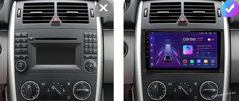 Autorádio pro Mercedes Vito,Viano s 9" LCD, Android 12, s GPS, 4GB/64GB,CarPlay