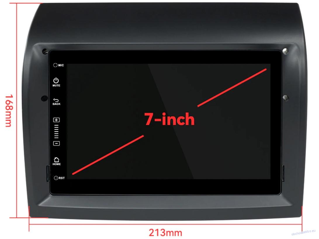 Autorádio pro FIAT/CITROEN/PEUGEOT s 7" LCD, Android 11 4GB/64GB CarPlay GPS