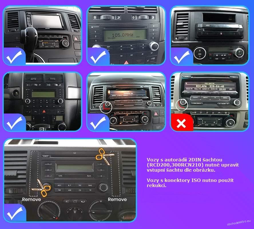 VW T5 Transporter,Touareg Android 11 CarPlay+Android Auto