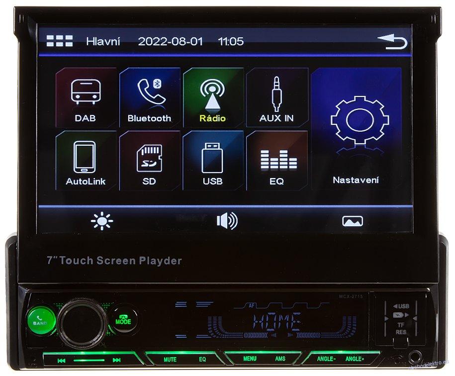 1DIN DAB FM Autor dio S V suvn m 7 LCD Mirror Link Bluetooth SD 