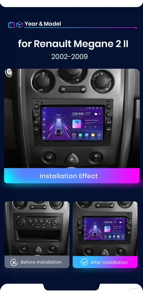 Renault Megane 2 mutimediální zařízení Android 12