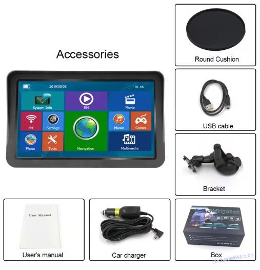 9" LKW GPS TRUCK navigace iGO Primo 