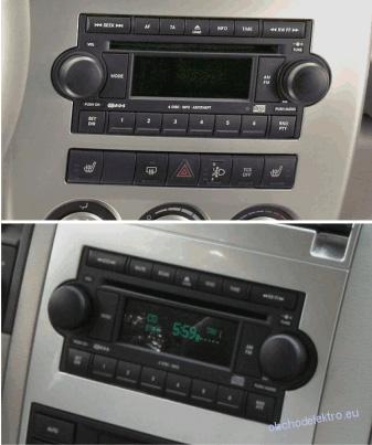 Rámeček 2DIN autorádia Chrysler / Jeep / Dodge