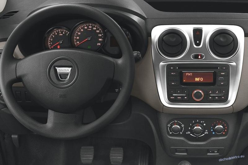 Rámeček 2DIN autorádia Dacia Duster / Lodgy / Sandero - černá