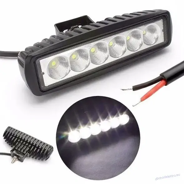 Světlo na pracovní stroje LED 6x3W 18W
