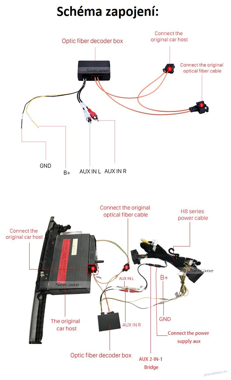 Adaptér pro aktivní systém BMW E65 s optikou
