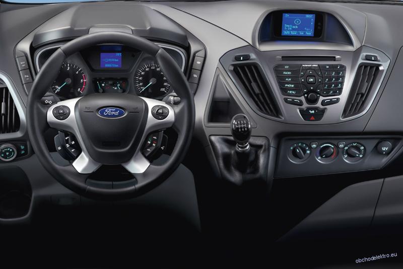 Rámeček 2DIN rádia Ford Transit Custom / Tourneo Custom - tmavě šedá