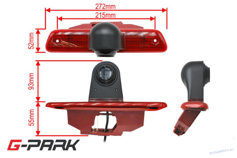 CCD parkovací kamera CITROEN Jumpy / FIAT Scudo / PEUGEOT Expert / TOYOTA Proace