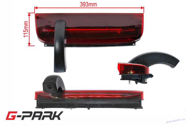 CCD parkovací kamera FORD Transit Connect (2013->) - křídlové dveře