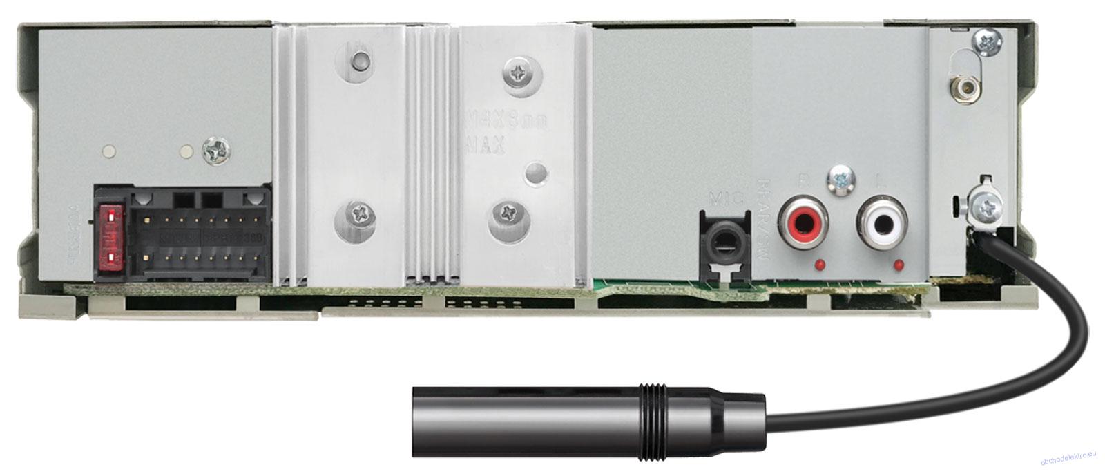 Kenwood KMM-BT408DAB - Autorádio s MP3 přehrávačem, DAB, Bluetooth, USB, iPod a AUX-IN