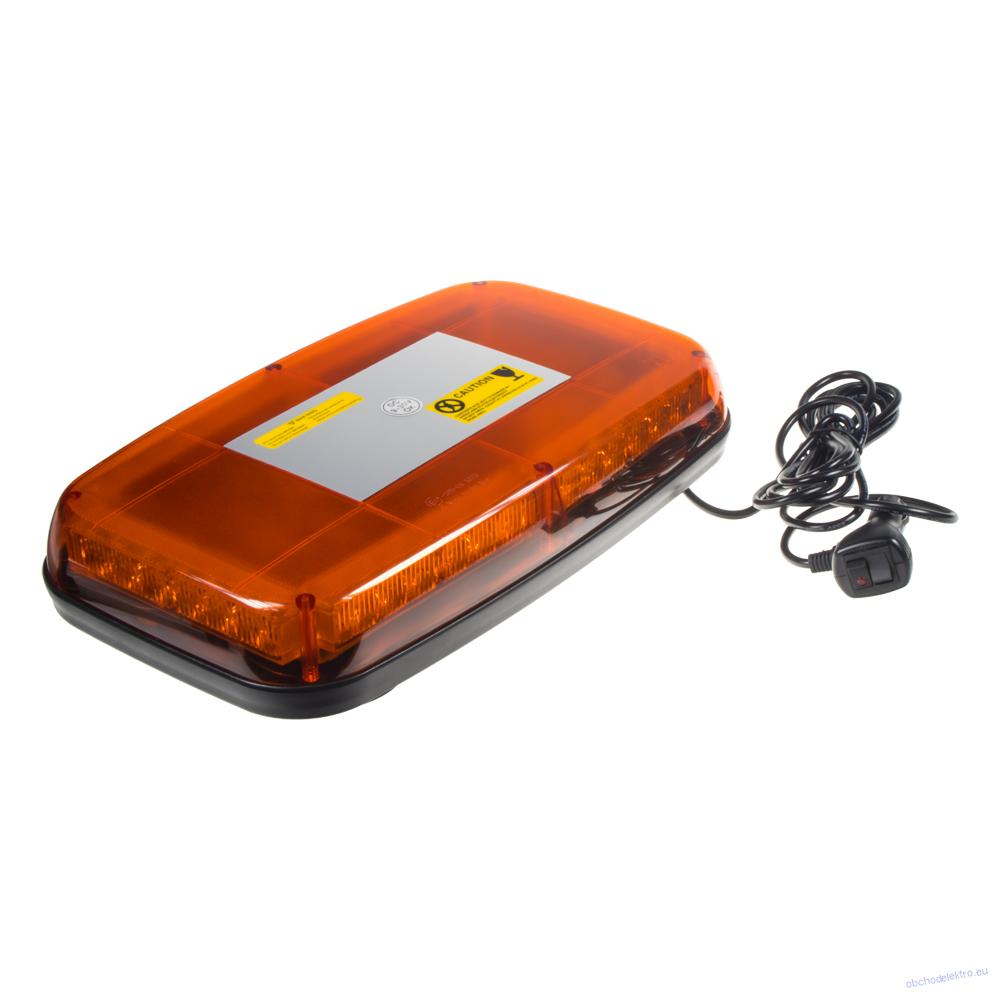 Rampa modrá, 36LEDx1W, magnet, 12-24V, 360mm, ECE R10