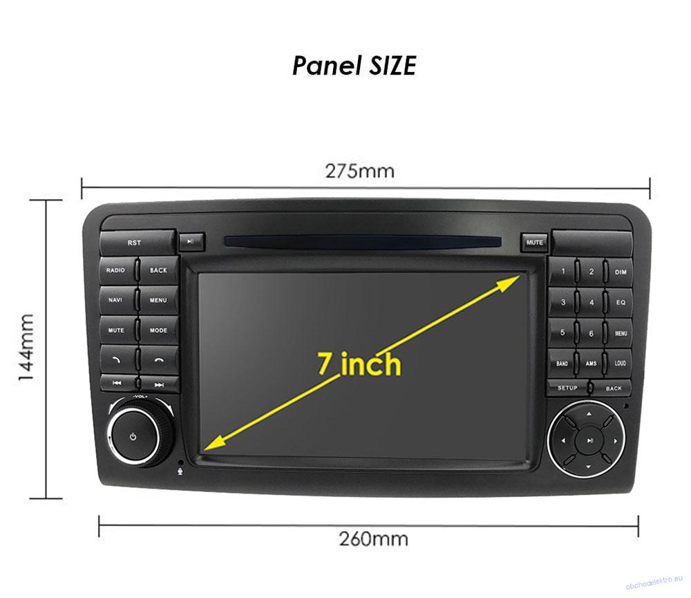 Mercedes Benz ML,GL Android 14 GPS navigace