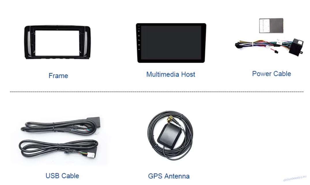 Mercedes Benz R-class Android 14 GPS navigace, 4/64GB