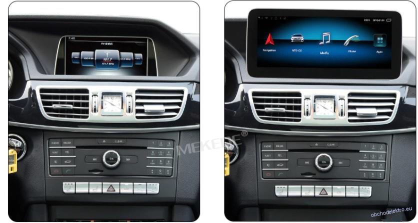 Android 13 typ NTG5 2G+32G 4G LTE GPS Navigace pro Mercedes Benz E Class W212 (S212) E200 E230 E260 E300