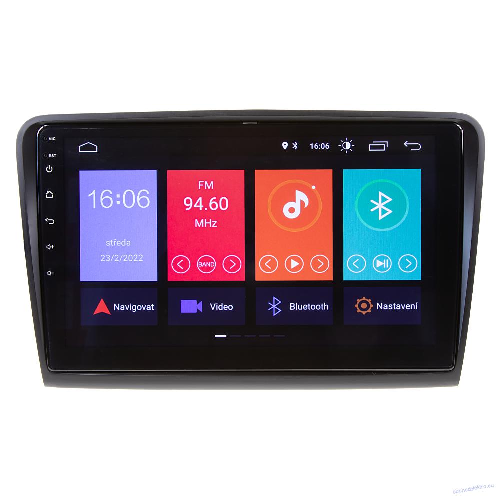 Autorádio pro Škoda Superb 2008-2015 s 10,1" LCD, Android 12, WI-FI, GPS, Carplay