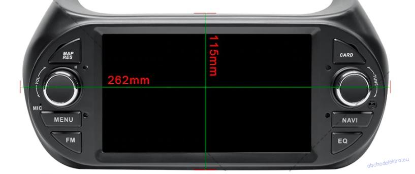 Android 12 GPS navigace FIAT Fiorino Qubo Citroen Nemo 