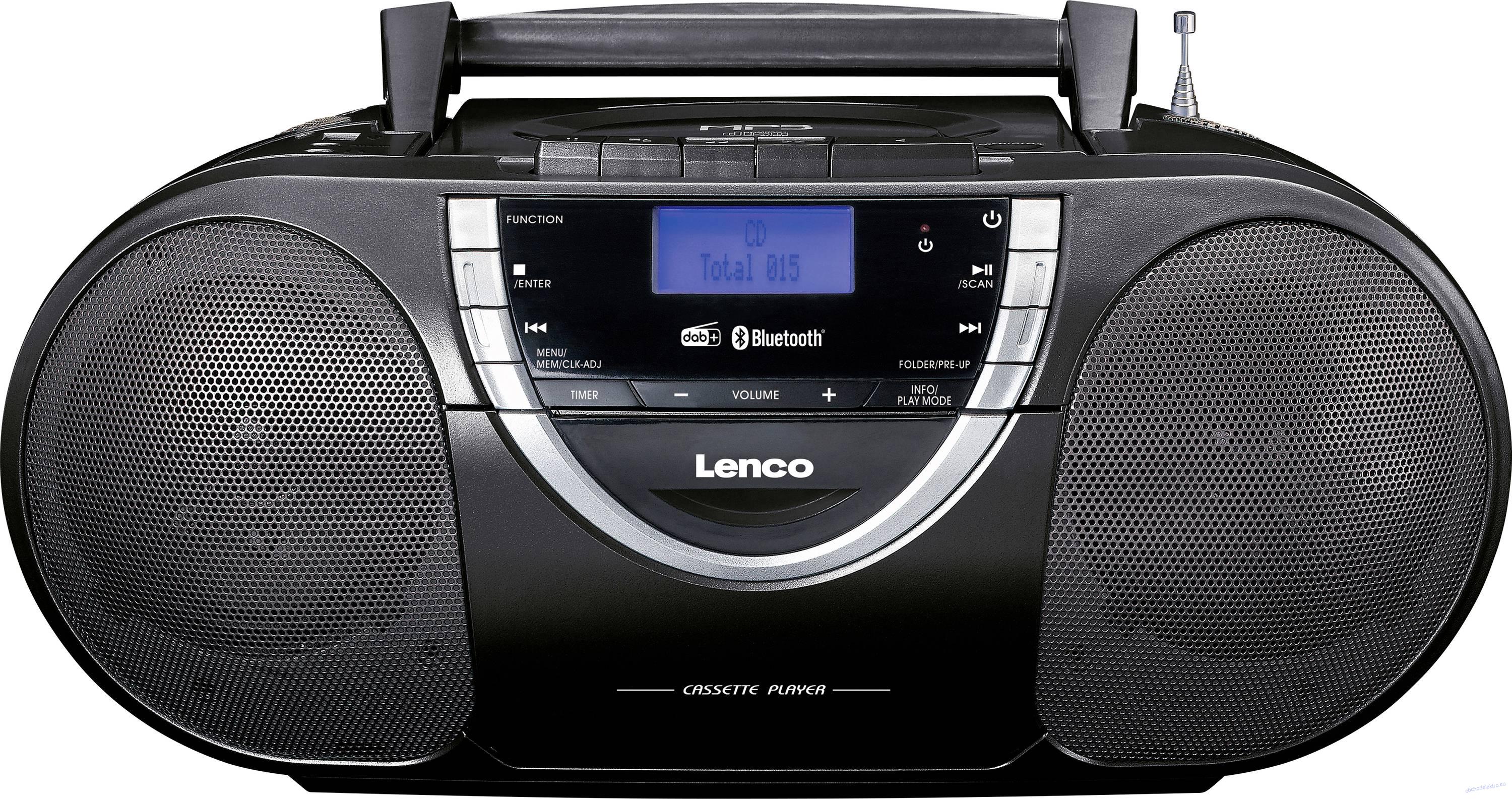 Lenco SCD-6900BK přenosný CD a kazetový přehrávač