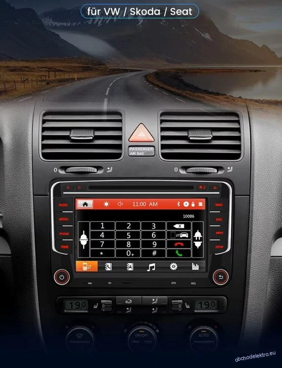 VW SKZ Seat 2DIN DVD GPS iGO Primo USB SD