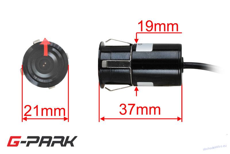 CCD univerzální zadní / přední parkovací kamera do otvoru 20mm
