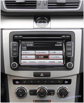 Redukce pro 10" autorádio VW Passat B7, CC