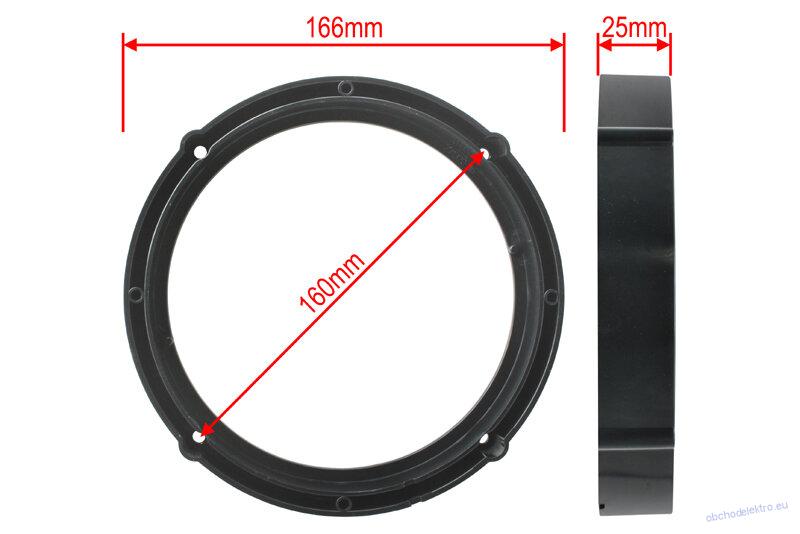 Pl.adaptér repro 165mm VW / SEAT / ŠKODA