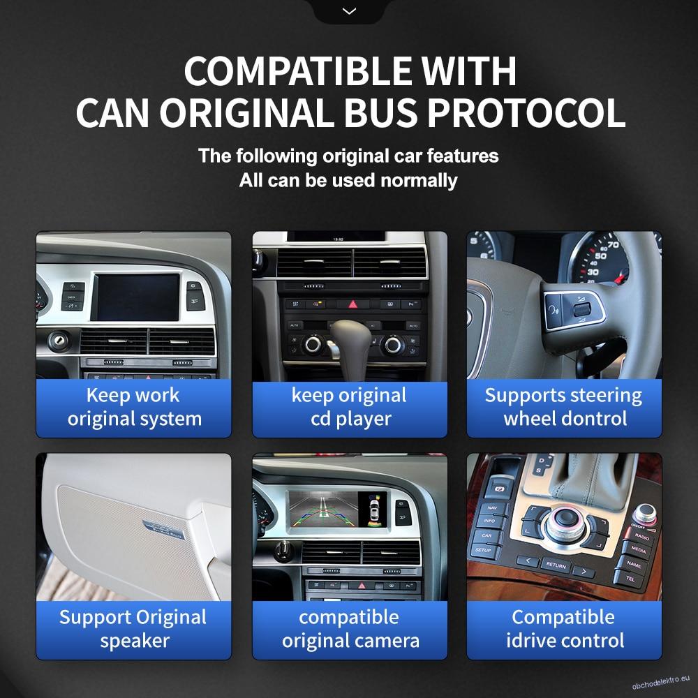 Android 11 System Multimédia pro vozy Audi A6 C6 Q7 GPS Navi