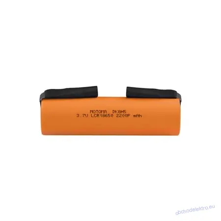 Nabíjecí článek Li-Ion ICR18650 3,7V/2200mAh, páskové vývody