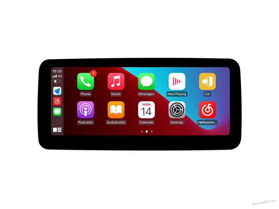 Multimediální monitor pro Mercedes s 10,25" LCD, Android 11.0, WI-FI, GPS, Carplay, Bluetooth, USB