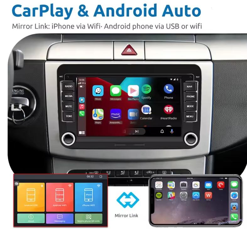 VW SKZ Seat Android 14 CarPlay Android Auto GPS