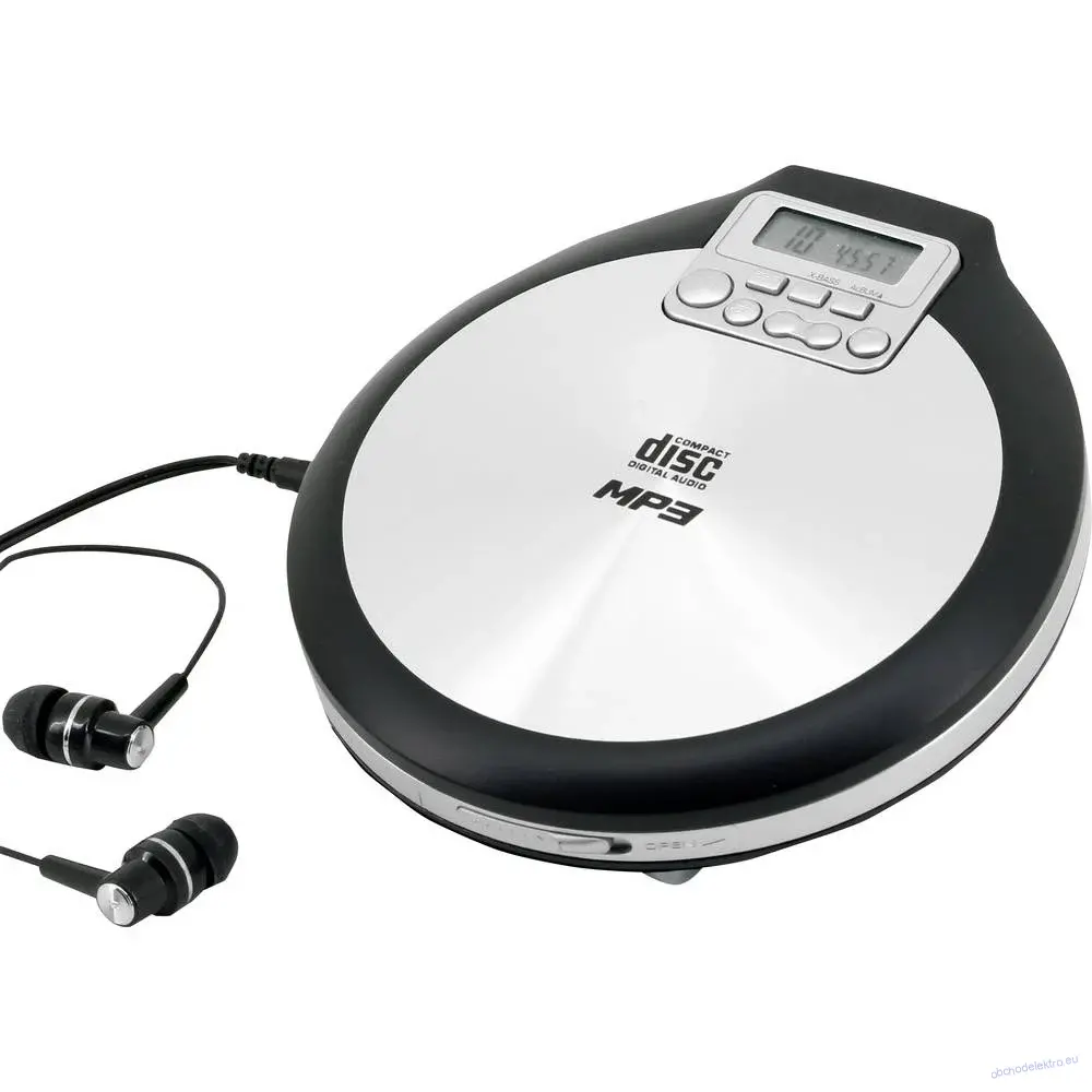soundmaster CD9220 přenosný CD přehrávač Discman CD, CD-R, CD-RW, MP3 s USB nabíječkou černá, šedá