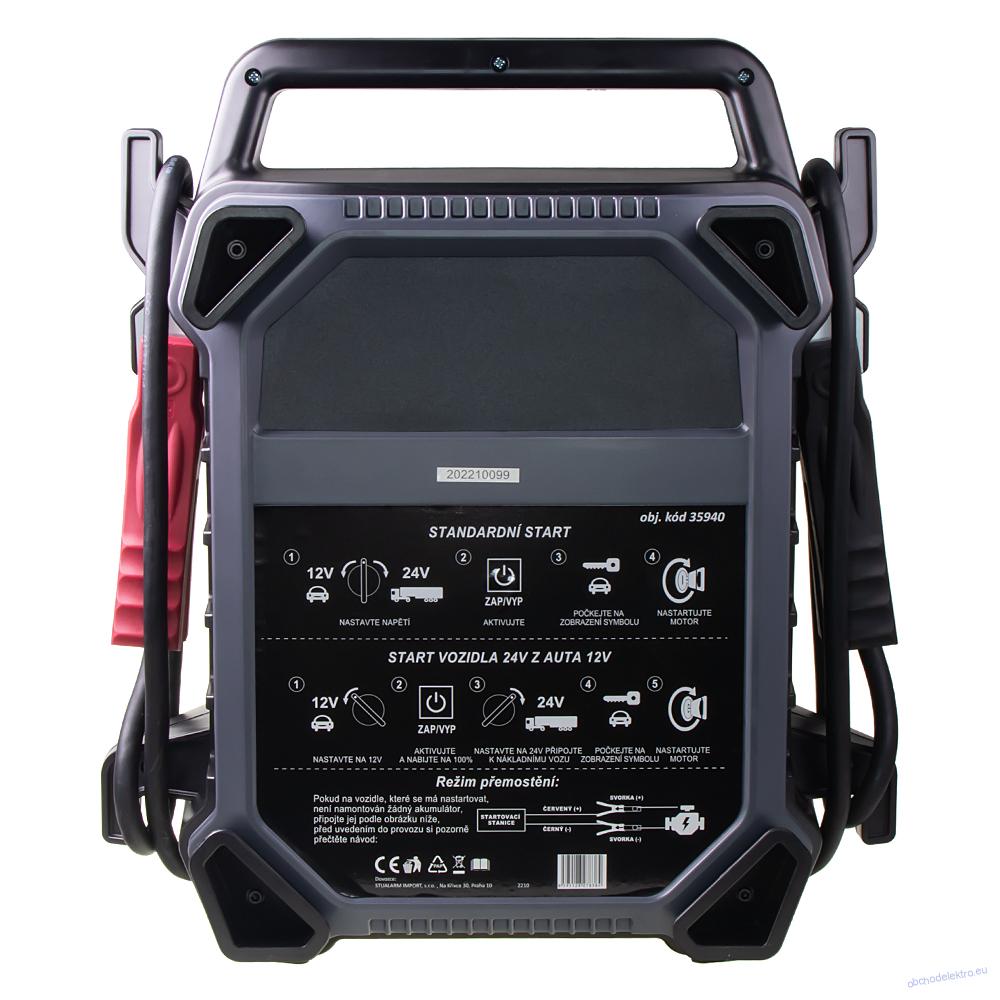 PROFI Startovací zdroj (JumpStarter / kapacitor) 12V/1500A, 24V/900A
