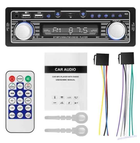 1DIN RETRO autorádio s USB BT AUX