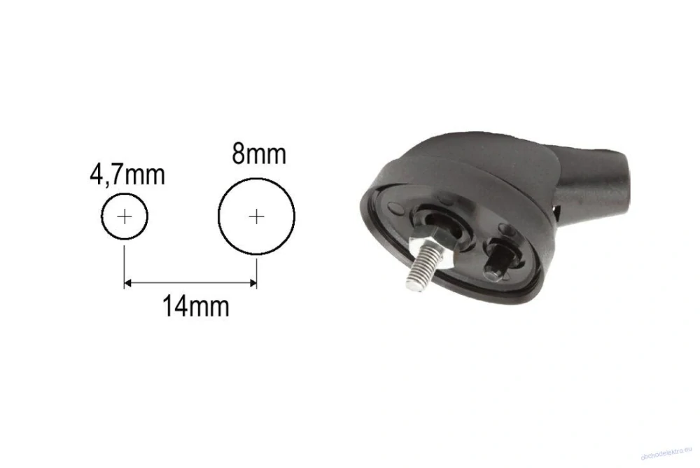 AM-FM / DAB univerzální střešní anténa, ohebný prut, kabel 1,5m