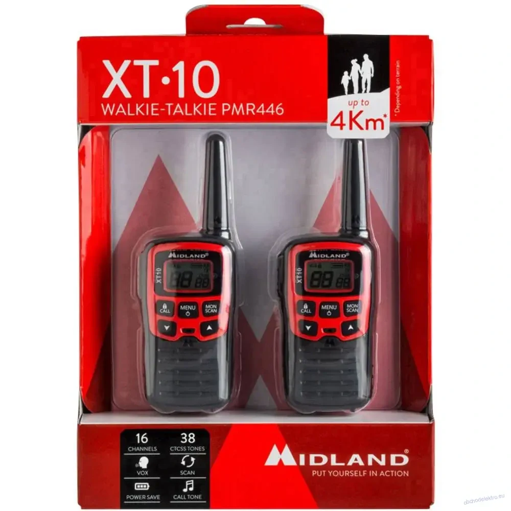 Midland XT10 C1176 PMR radiostanice sada 2 ks