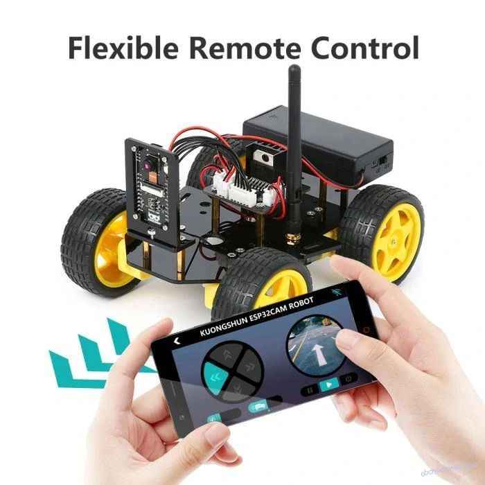 Smart Robot Car Kit 4WD, kamera, wifi, ESP32 (robotické autíčko)