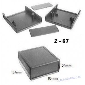 Krabička plastová Z67 63x67x29mm