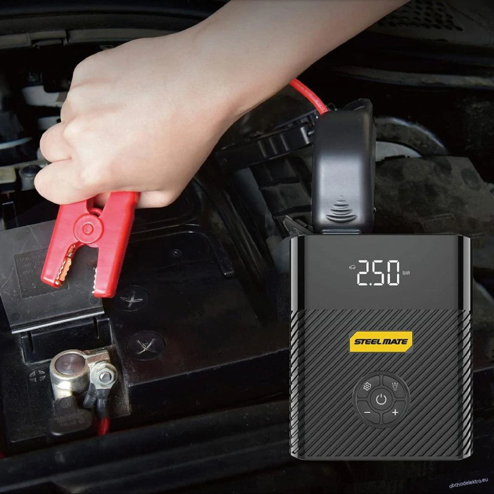 Kompresor na dofukování kol / Jump starter