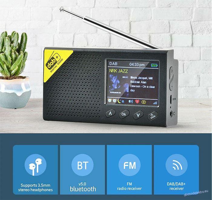 FM+DAB rádio DAB-PC1