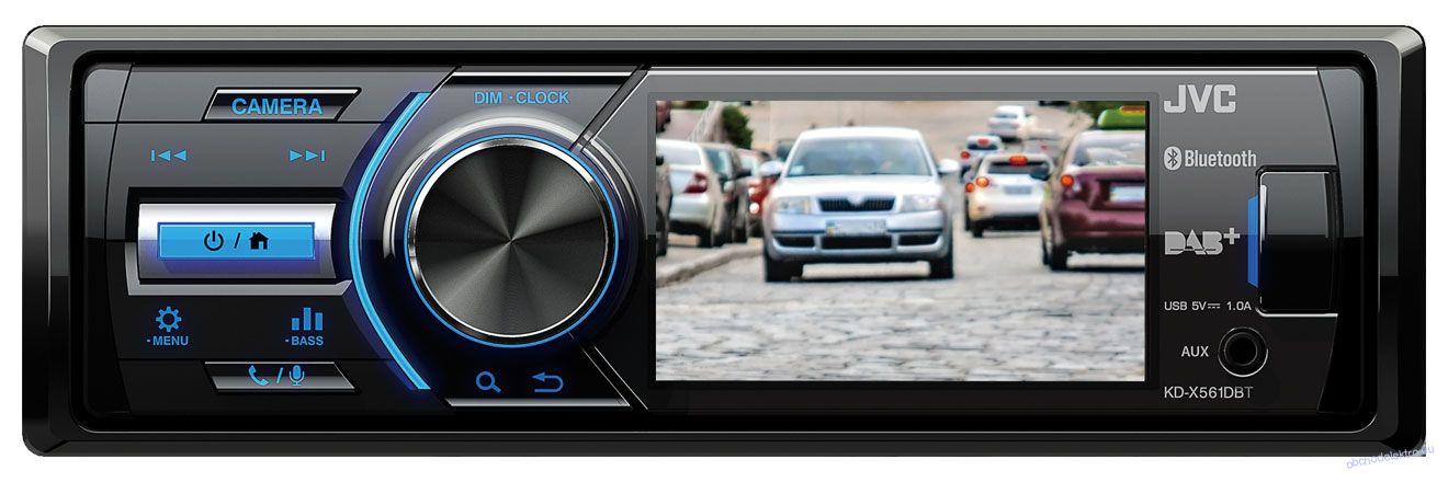 JVC KD-X561DBT - Autorádio s MP3 přehrávačem a Bluetooth / DAB / USB / iPod / AUX-IN