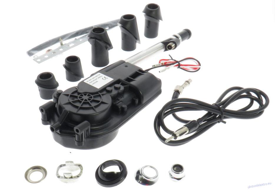 Dietz 15045 - Motorizovaná anténa - AM/FM - chromovaná - DIN 150 Ohm - pro BMW, Mercedes, Opel, VW