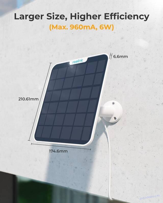 Solární panel Reolink Solar Panel 2 Type-C bílý