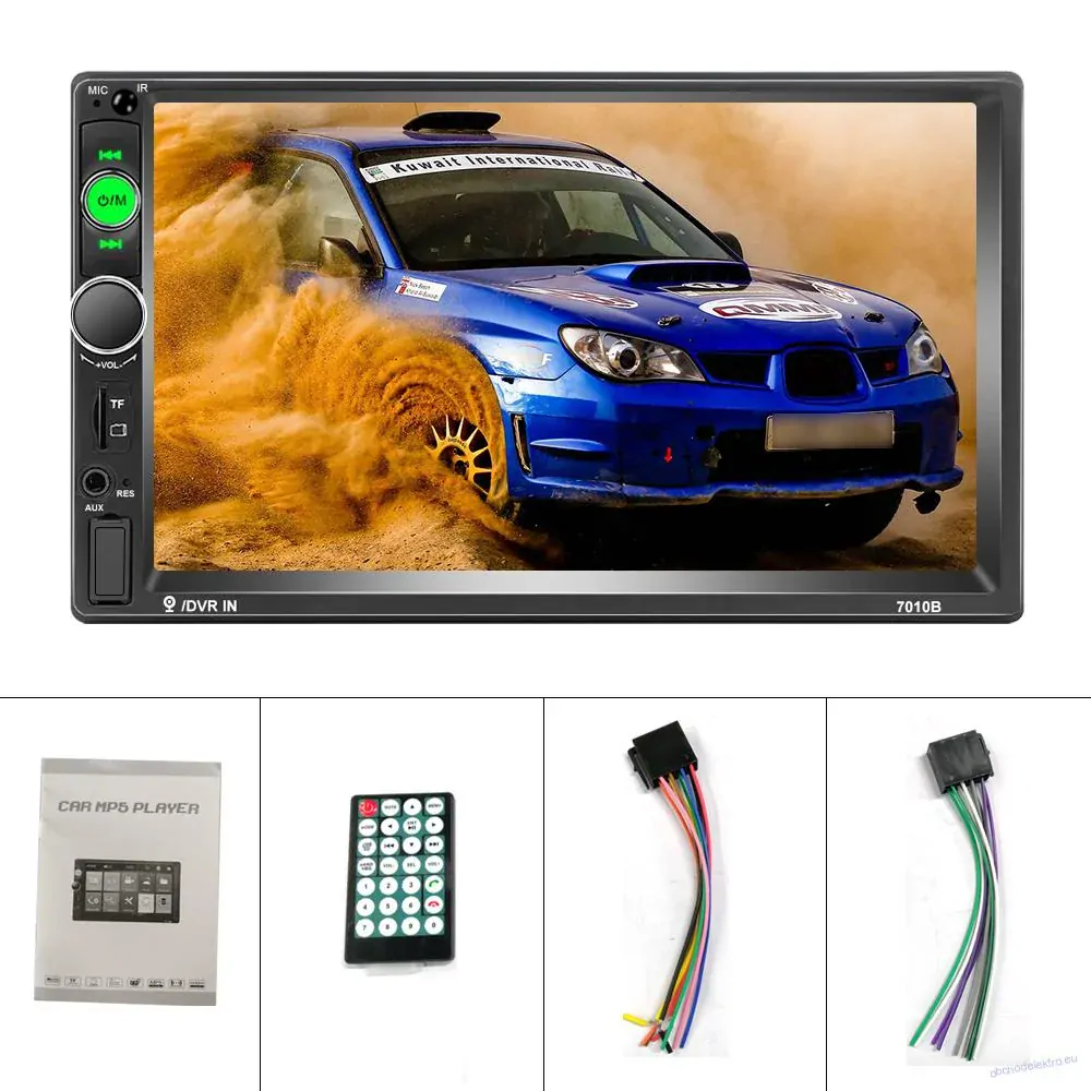 2DIN 7" LCD USB BT SD autorádio 7010b menu CZ