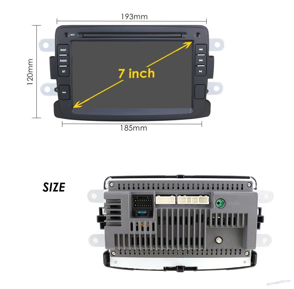 DACIA Renault Android 12 GPS navigace 2GB/32GB