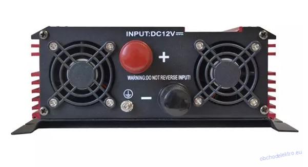 Měnič napětí Geti GPI 1612 12V/230V 1600W USB
