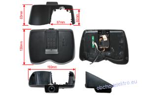 DVR kamera JEEP Cherokee (2015->) s OEM kamerou pro přep.dálk.světel