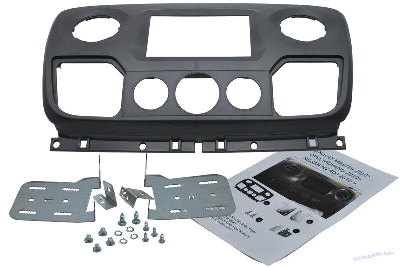 Adaptér 2DIN autorádia RENAULT Master (10->) / OPEL Movano (14->) / NISSAN NV400 (10->)