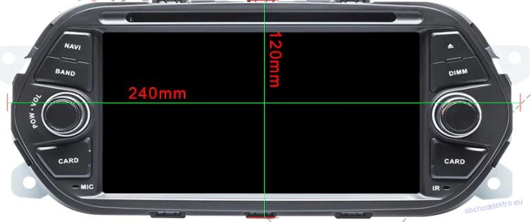 Android 10 GPS navigace Fiat Tipo Aegea Egea 2015 2016 2017