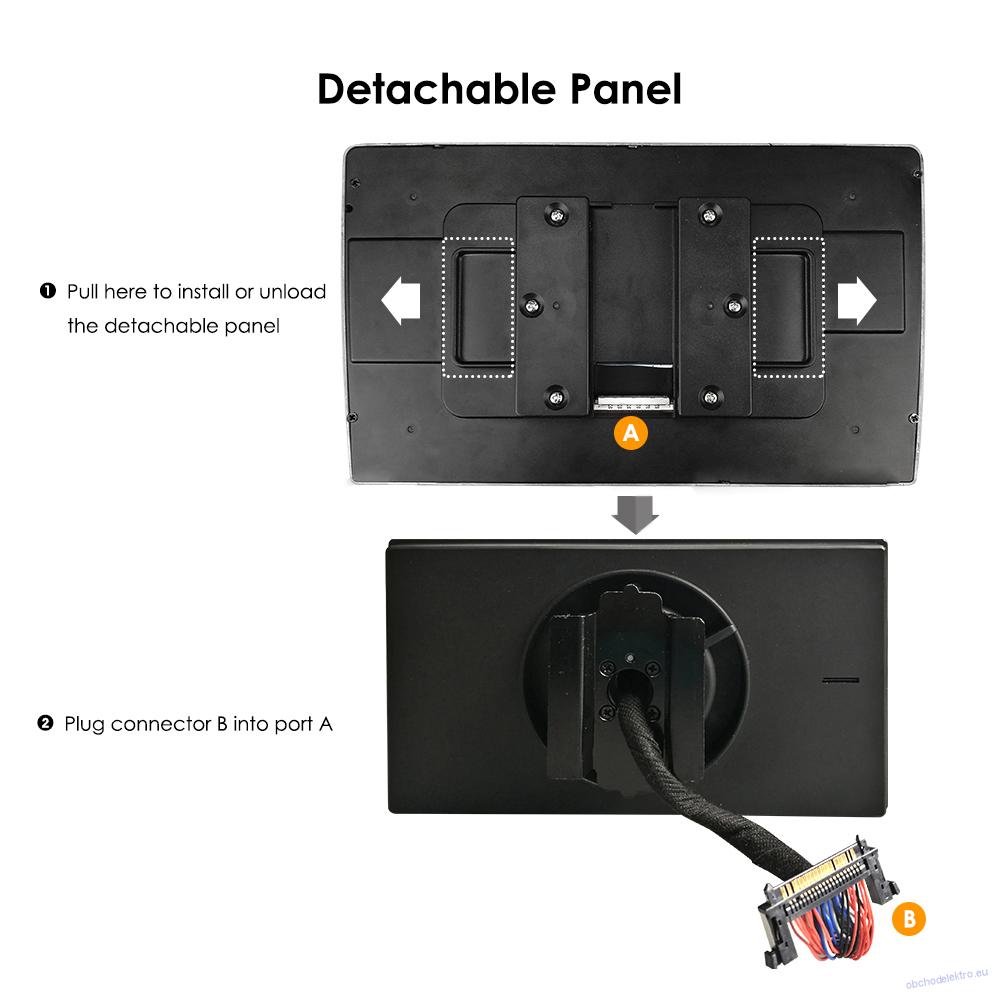 Autorádio s Android 12 1DIN 10.1" LCD