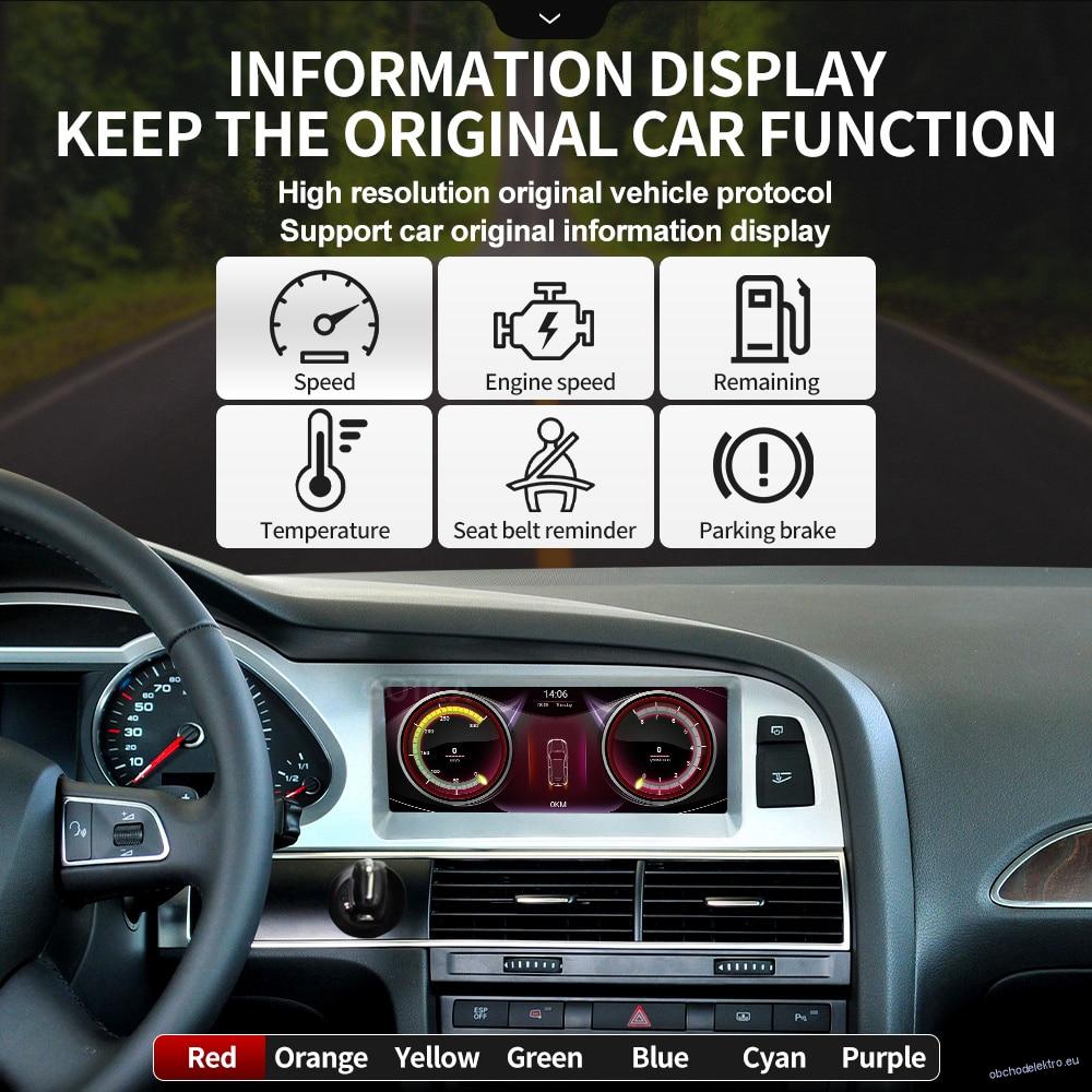 Android 11 System Multimédia pro vozy Audi A6 C6 Q7 GPS Navi
